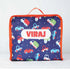 Personalised Organizers Bag and Steel Bottle With Straw Combo for Kids